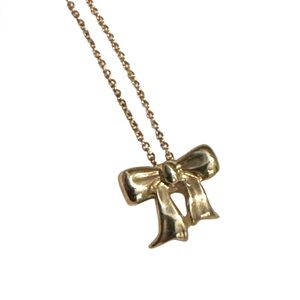 Tiffany & Co. Sterling Silver Bow Necklace (.925)